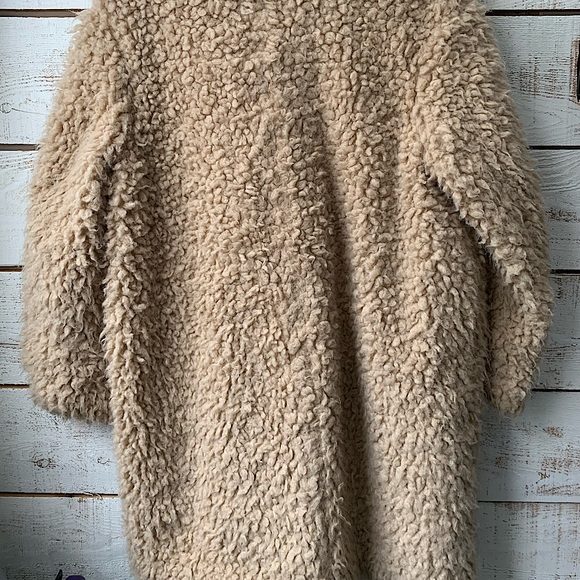 Beige Teddy coat - H&M - Picture 2 of 4
